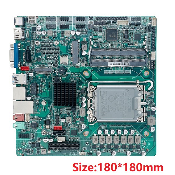 intel第12代13代桌面式迷你工控主板ZC-ITXB660DC 雙網(wǎng)6COM